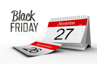 Composite image of black friday advert