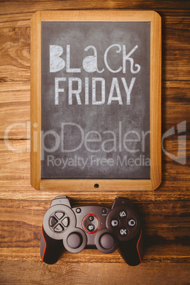 Composite image of black friday advert