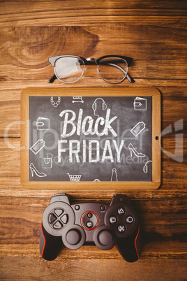 Composite image of black friday advert