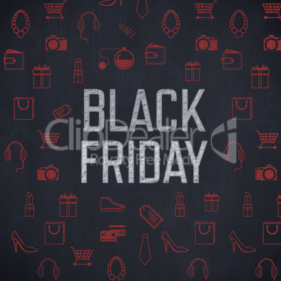 Composite image of black friday advert