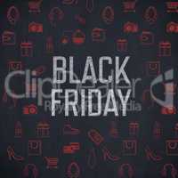 Composite image of black friday advert
