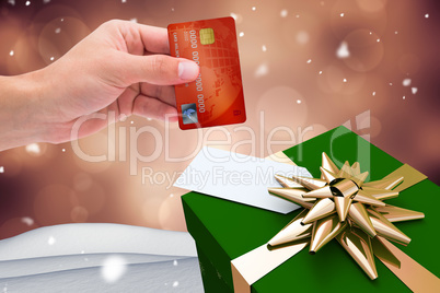 Composite image of world credit card