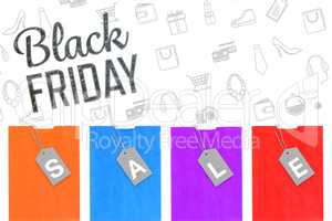 Composite image of black friday advert