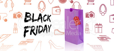 Composite image of black friday advert