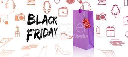 Composite image of black friday advert