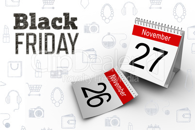 Composite image of black friday advert