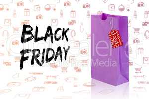 Composite image of black friday advert