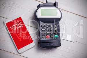 Composite image of mobile payment