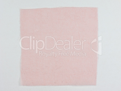 Pink fabric sample