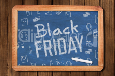 Composite image of black friday advert