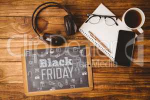 Composite image of black friday advert