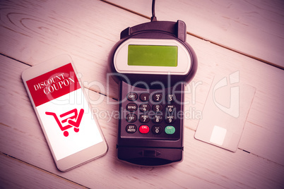 Composite image of mobile payment