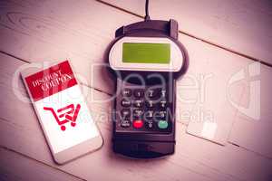 Composite image of mobile payment