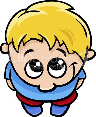 cute little boy cartoon illustration