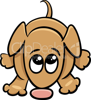 cute dog cartoon illustration