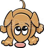 cute dog cartoon illustration