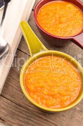 Organic carrot soup