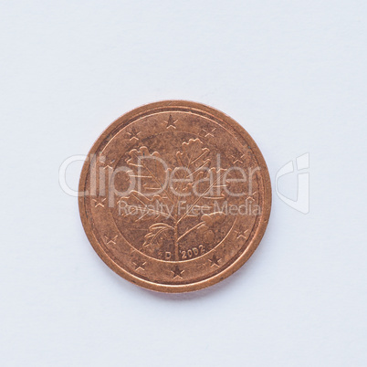 German 2 cent coin