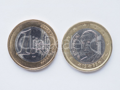 Spanish 1 Euro coin