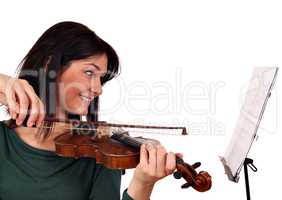 beautiful girl violinist