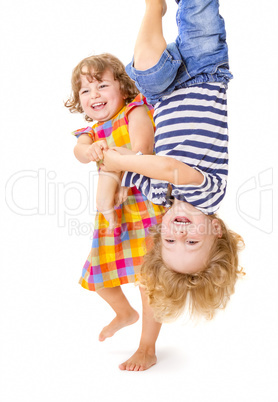 Happy kids playing together