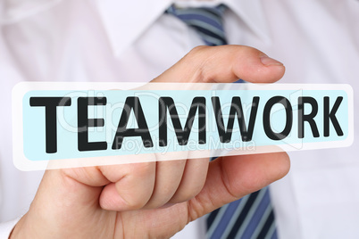 Business man Konzept mit Teamwork und Team