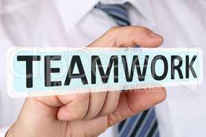 Business man Konzept mit Teamwork und Team