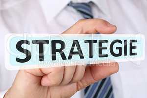 Business man Konzept mit Strategie für Wachstum Erfolg