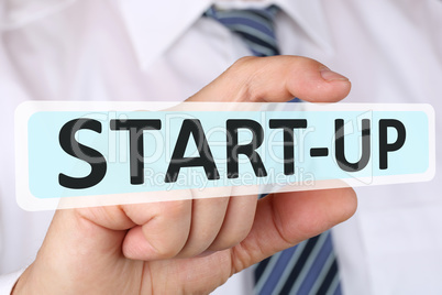 Business man Konzept mit Start-up Gründung eines Unternehmen