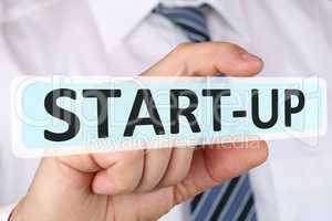 Business man Konzept mit Start-up Gründung eines Unternehmen