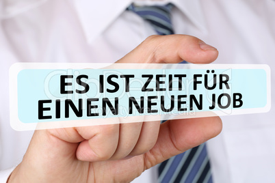 Business man Konzept mit Zeit für einen neuen Job Arbeit