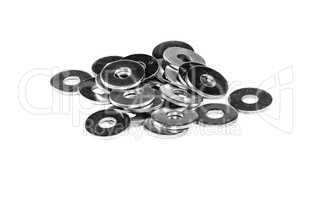 A handful of metal washers