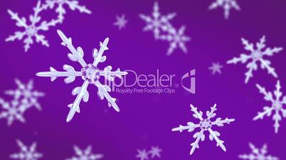snowflakes focusing background purple hd