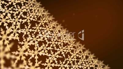 snowflakes array tracking background gold hd