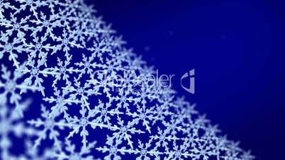 snowflakes array tracking background blue hd