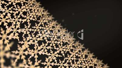 snowflakes array tracking background gold dark hd