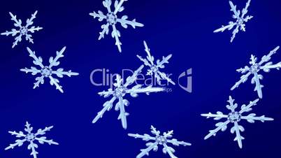 snowflakes christmas background blue hd