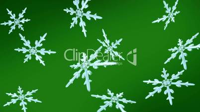 snowflakes christmas background green hd