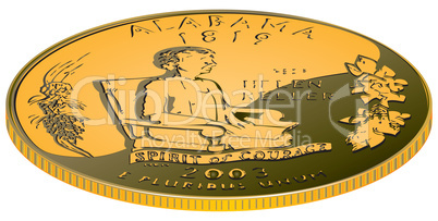 Alabama - gold coin
