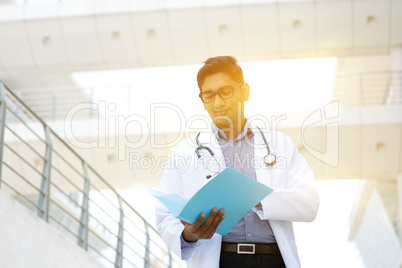 Asian Indian medical doctor portrait