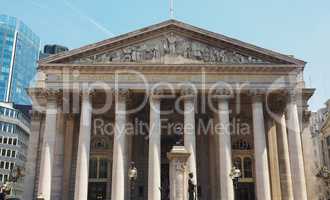 Royal Stock Exchange in London