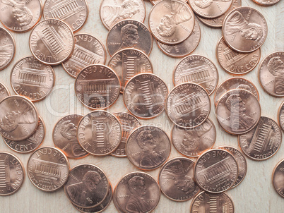 USA 1 cent coin