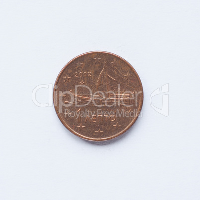 Greek 1 cent coin