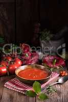 Rustic tomato soup