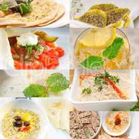 middle east food collage
