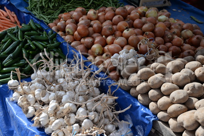 Gemüse auf einem Markt