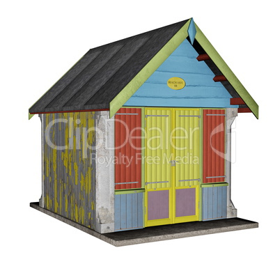 Beach hut - 3D render