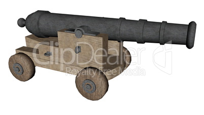 Cannon - 3D render