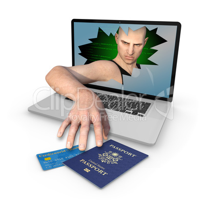 Computer Identity Theft of US Passport and Credit Card