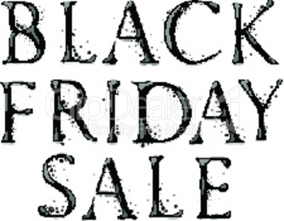 Black Friday sale inscription design template. Black Friday banner, vector illustration.